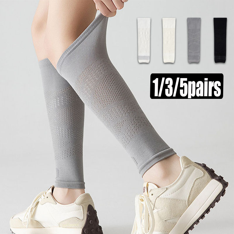 Compression Sleeve Calf - 1/3/5 paar kuitcompressiemouwen voor dames, ademend,